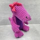 CROCS Baby Duke Crocodile 12" Plush Toy Stuffed Animal Fuchsia Purple Red Bow