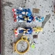 Sonic Figure Lot Bendable Jakks Golden Sonic Ring Emerald