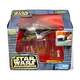 Galoob Star Wars Action Fle  A-Wing Starfighter w/Rebel Pilot & Mon Mo VG/Mint