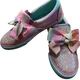 Jojo Siwa Shoes Girls Nickelodeon Pink Glitter Rainbow Slip On Size 3