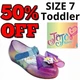 Nickelodeon Jojo Siwa SZ 7 Unicorn Summer Fun Casual Jelly Mary-Jane Shoe Girls 