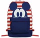 Disney Mickey Mouse Striped Backpack Patriotic Americana Red White Blue New
