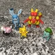 Pok&eacute;mon Jazwares WCT Figures Pikachu Bulbasaur Magmar Stufful Glaceon Lot Of 5