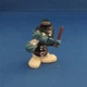 Smurfs 20123 Policeman Smurf Vintage Schleich Figure PVC 1981 Police Officer