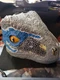 Jurassic World Chomp n Roar Velociraptor Toy Mask Blue Tested Sounds Works Well