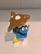 Schleich Smurf: 20118 UMBRELLA - Custom Promo BROWN (Smurf)