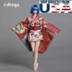 1/12 scale Miko Kimono Dress Set For 6" Female Figure PHICEN T01 T02 T03 T04 TBL