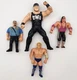 Lot 4 Wrestling Figures OSFTM Hogan Brett Hart Sid Titan Bend Em's LJN WWE WWF