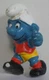 PEYO SCHLEICH VTG SMURFS 2'' 20035 SOCCER FOOTBALL FOOTBALLER SMURF PVC FIGURE