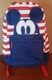 Disney Mickey Mouse Red White Blue Americana Striped Backpack Official