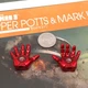 Hot Toys MMS311 Iron Man Pepper Potts 1/6 action figure's 2  Articulated Hands 