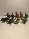Lot of 9 Boley TM04  Dinosaur Rubber Figures Lot A
