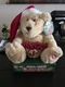 HTF Dan Dee Plush Animated Musical Light-Up Jingle Bells Christmas Bear *VIDEO*