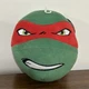 Nickelodeon TMNT Raphael Turtle Plush Stuffed Animal Beanbag Ball Green Red