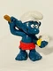 PEYO SCHLEICH VTG 1979 SMURFS 2'' 20108 SAUNA SMURF PVC FIGURE FIGURINE