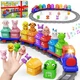 Cmiolacuna Train Set Toddler 2-4 - Electric Train Set with Counting Matching ...