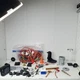 Vintage Jakks Pacific WWE Ring Ropes Accessories Lot Trash Can TV Weights