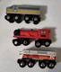 3 Maison Joseph Battat Wooden Magnetic Locomotives Brio & Thomas Compatible 2014
