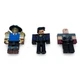 Roblox Jazwares Action Figure Lot 3 Musketeer Hero Gray Splatter Shirt Figures