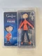 NECA Laika Coraline 7" Articulated Poseable Puppet Figure In Striped Shirt/Jeans