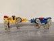 S168 Vintage 1981 VOLTRON Y&K GB-36 Yellow #5 & Blue #4 Lions Diecast Japan 