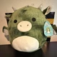 Squishmallows Duke Dragon Plush Medium Green White Stuffed Toy 2023