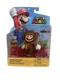 Jakks Super Mario Bros. Tanooki Mario with Coin action figure 4" series New