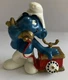 Smurfs Telephone Phone Smurf 20062 Vtg Figure 1980 Schleich Peyo PVC Figurine
