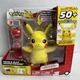 Pokemon Train and Play Deluxe Pikachu 4.5" Interactive Figure 50+ Reactions 