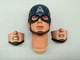 HEAD SCULPT Hot Toys MMS536 Captain America 1/6 Avengers Endgame w/ Face Plates