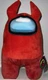 TOIKIDO Among Us Red 12" Plush w/ Devil Horns BRAND NEW with TAGS !!