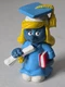 Vintage 1981 Schleich Smurfs Graduation Smurfette Figure Peyo PVC Figurine
