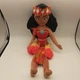 Disney Store Parks Moana Plush Princess 18" Stuffed Doll Toy Ceremonial Headband