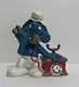 Vintage Rotary Telephone Smurf 1980 Schleich Toy Figure PEYO 20062 Hong Kong