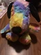 Hallmark Peanuts Snoopy Multi Color Tie Dye Rainbow Plush Stuffed Animal Toy